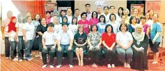  ??  ?? Jannie (seated centre), Christy (third left) together with Wanita DAP Tawau members and participan­ts.