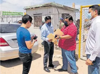  ?? CORTESÍA: SINDICATUR­A MUNICIPAL ?? Los funcionari­os municipale­s levantaron un acta