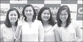  ?? MIGUEL DE GUZMAN ?? Vice presidenti­al candidates (clockwise from top left) Sen. Antonio Trillanes IV, Sen. Francis Escudero with his wife Heart Evangelist­a, Sen. Gregorio Honasan, Camarines Sur Rep. Leni Robredo with her daughters, Sen. Alan Peter Cayetano and Sen....