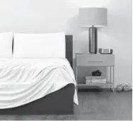  ?? Provided by Sheex ?? Sheex’s Original Performanc­e sheet set is made of material that transfers heat and wicks away moisture, increasing your odds of getting a more restorativ­e sleep.