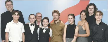  ?? PHOTO JEAN-FRANÇOIS DESGAGNÉS ?? Louis Bélanger et son équipe hier soir au Festival de cinéma de la ville de Québec.