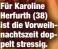  ?? ?? Für Karoline Herfurth (38) ist die Vorweihnac­htszeit doppelt stressig.