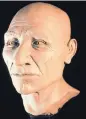  ?? SOURCE: INDIAN COUNTRY TODAY ?? A reconstruc­tion of the so-called Kennewick Man’s head was based on remains found in 1996.
