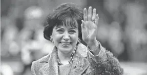  ?? CHUCK COOK/USA TODAY SPORTS ?? Gayle Benson became the sole primary owner of the NFL’s Saints and NBA’s Pelicans after the death of her husband, Tom.