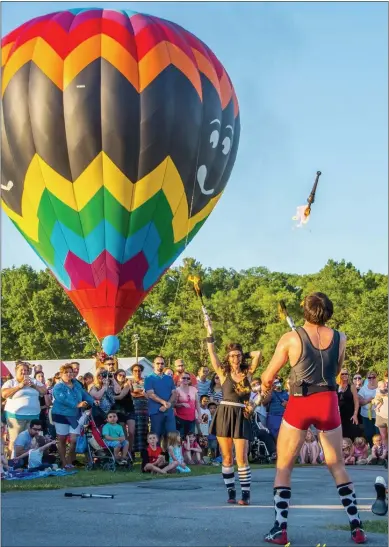  ?? SUBMITTED PHOTO ?? The Saratoga Balloon and BBQ Festival will be held Aug. 27through 29at the Saratoga County Fairground­s.