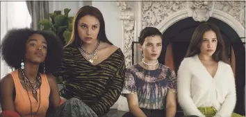  ?? Columbia Pictures / Sony / Associated Press ?? Lovie Simone, left, Zoey Luna, Cailee Spaeny and Gideon Adlon in a scene from “The Craft: Legacy.”