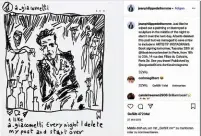  ??  ?? Natürlich sind die montäglich­en Insta-Posts von Illustrato­r Jean-Philippe Delhomme fürs Musée d’Orsay gezeichnet, denn als Giacometti & Kollegen lebten, gab es keine Social Media