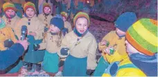  ?? FOTO: VIKTOR TURAD ?? Sie machen heuer erstmals die Straßen unsicher: Die neue Gruppe der „Minigeisch­dr“, der Nachwuchs der Eichwaldge­ister, die in diesem Jahr ihr 30-jähriges Bestehen feiern. Die Kleinen hatten bei der Maskentauf­e vor einigen Tagen Premiere.