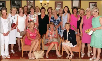  ??  ?? The lady Captain’s prize presentati­on in Rosslare on Saturday with Niamh Byrne (gross), Dorcas Maher (winner) and Doreen McGovern (lady Captain) i n the front row.