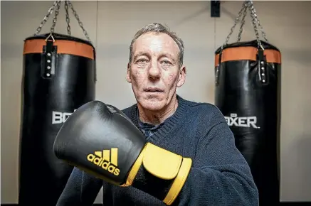  ?? PHOTOS: BRADEN FASTIER/STUFF ?? Bruce Eden, who has multiple sclerosis, joins people with Parkinson’s disease for weekly fitness sessions at Victory Boxing. He says the group provides valuable motivation as well as exercise.