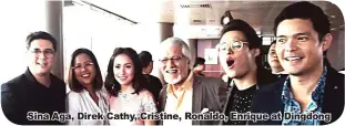  ?? Sina Aga, Direk Cathy, Cristine, Ronaldo, Enrique at Dingdong ??