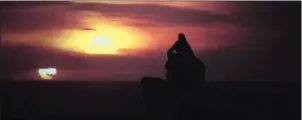  ??  ?? Luke Skywalker enjoying the view of a binary sunset from his perch on the ‘meditation rock’ in Farran.