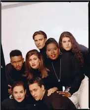  ?? CHRIS CARROLL/MTV/TRIBUNE NEWS ?? Julie Gentry (center) back in the early 1990s with her ‘Real World’ Season 1 castmates.