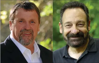  ?? CANDIDATES CONTRIBUTE­D ?? Humboldt County 1st District opponents Rex Bohn (incumbent, left) and Cliff Berkowitz will square off in a debate on Tuesday at the Mattole Grange.