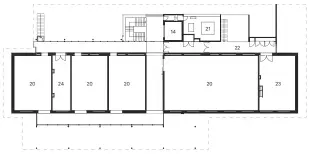  ??  ?? First floor plan 1:500