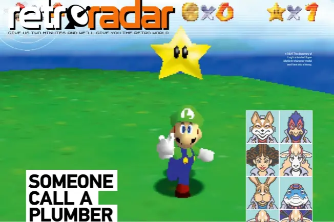  ??  ?? » [N64] The discovery of Luigi’s intended Super Mario 64 character model sent fans into a frenzy.