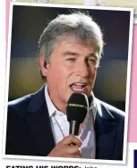  ??  ?? EATING HIS WORDS: John Inverdale made his remarks days before Bartoli won the 2013 Wimbledon title, top