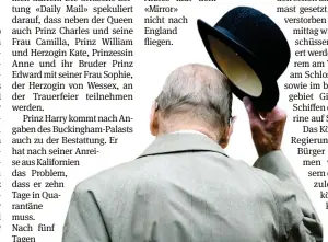  ?? REUTERS ?? Prinz Philip verstarb am vergangene­n Freitag.