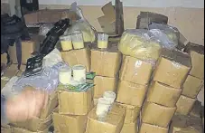  ?? HT PHOTO ?? Boxes of adulterate­d butter and other adulterant­s seized from a food store at Model Town in Chheharta on Tuesday.