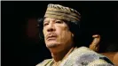  ??  ?? Langjährig­er Gewaltherr­scher über Libyen: Muammar al-Gaddafi