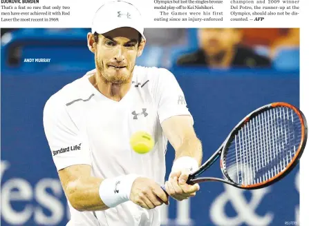  ??  ?? ANDY MURRAY