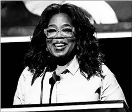  ?? PATRICK T. FALLON/BLOOMBERG NEWS ?? Oprah Winfrey is said to be “intrigued” with the idea of running for president since her Golden Globes speech.