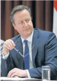  ??  ?? READY FOR WAR: David Cameron wants Britain to join the air campaign against IS.