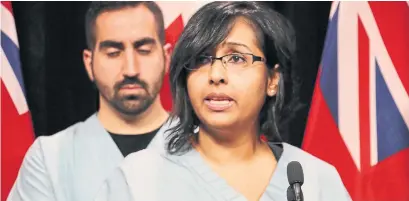  ?? RICHARD J. BRENNAN/TORONTO STAR FILE PHOTO ?? “The majority of responses had to do with a concern about tokenism,” Dr. Nadia Alam said of the OMA’s vote against Indigenous land acknowledg­ements. “They wanted more from the OMA.”