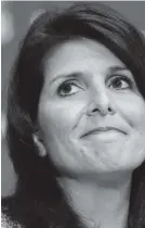  ??  ?? Nikki Haley