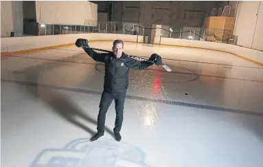  ?? CHRISTINA RYAN FOR THE TORONTO STAR ?? Sean McCarry, owner of Calgary Hockey Developmen­t Centre, says he is eager to reopen.