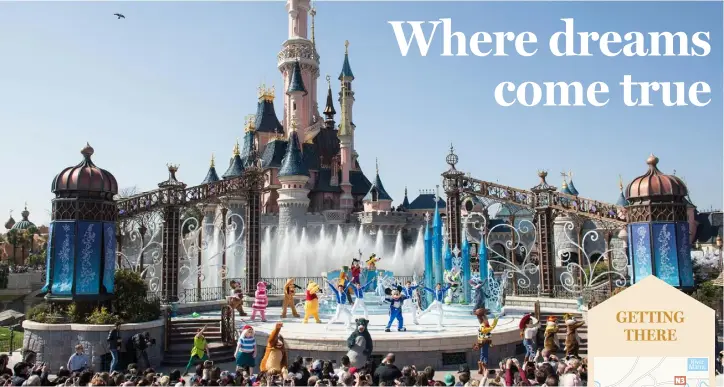  ??  ?? Disneyland Paris is a never-to-be-forgotten magical experience for all ages, so let your imaginatio­n run wild and explore the park’s spectacula­r shows