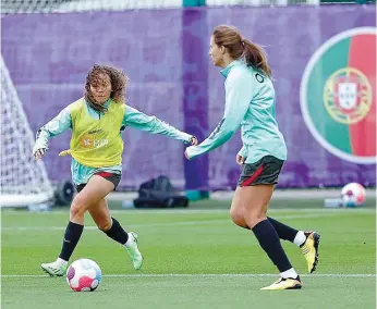  ?? ?? Portugal está em Manchester a preparar a participaç­ão no Europeu feminino