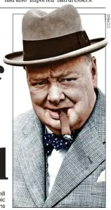  ?? ?? BACKLASH: Winston Churchill is no longer regarded as a heroic figure by many young Britons