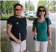  ?? FOTO: WOI ?? Manuela Dolf und Mirijam Bank haben die „Blindgänge­r“gegründet.