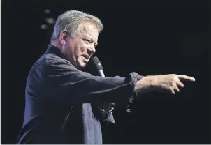  ?? CP PHOTO ?? Actor William Shatner, who played Captain Kirk in the original Star Trek, discusses Canada’s 150th anniversar­y.