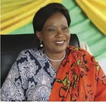  ??  ?? First lady Auxillia Mnangagwa