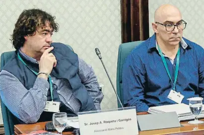  ?? Barc loncx a viv ?? Josep Roqueta y Manuel Barbero, víctima y padre de una víctima de depredador­es sexuales