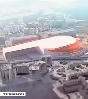  ??  ?? The proposed arena