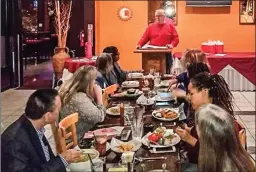  ?? Courtesy photo ?? The local chapter of the Holistic Chamber of Commerce meets to discuss issues in the community at Margaritas Mexican Grill in Valencia.