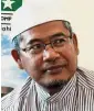  ??  ?? Dr Ahmad Fakhruddin: PAS has never gotten zero seats in any national polls.