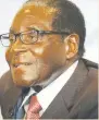  ??  ?? President Mugabe