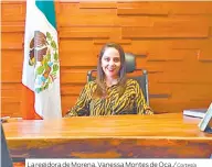  ?? La regidora de Morena, Vanessa Montes de Oca./ Cortesía ??