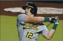 ?? TONY GUTIERREZ — THE ASSOCIATED PRESS FILE ?? The Oakland Athletics’ Sean Murphy suffered a collapsed lung that required surgery, but is expected to be fine and fully recovered by opening day.