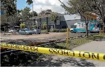  ?? PHOTO: REUTERS ?? Eight elderly residents died at the Rehabilita­tion Centre at Hollywood Hills, north of Miami, after the power was cut during Hurricane Irma.
