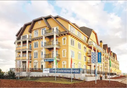  ??  ?? Sandgate at Mahogany by Hopewell Residentia­l is located within the outer south portion of Calgary, which led the city in multi-family sales last quarter.