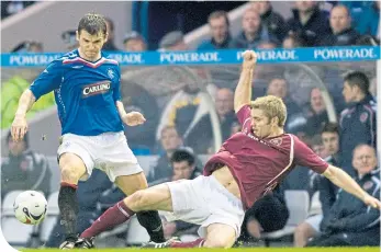  ??  ?? Lee Mcculloch clashes with his current boss, Robbie Neilson, as Rangers take on Hearts at Ibrox back in December, 2007. And, below, Killie boss Angelo Alessio.