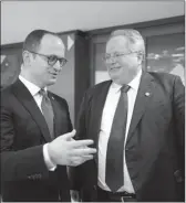  ??  ?? Bushati dhe Kotzias