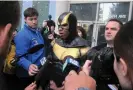  ?? ?? A wild ride … costumed crusader Phoenix Jones. Photograph: Reuters