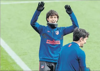  ?? FOTO: EFE ?? Joao Félix volverá a un once del Atlético de Madrid ante el Sevilla, tras jugar media hora contra el Villarreal y el Espanyol