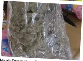  ??  ?? Haul: Spanish police uncovered a variety of drugs during their raid